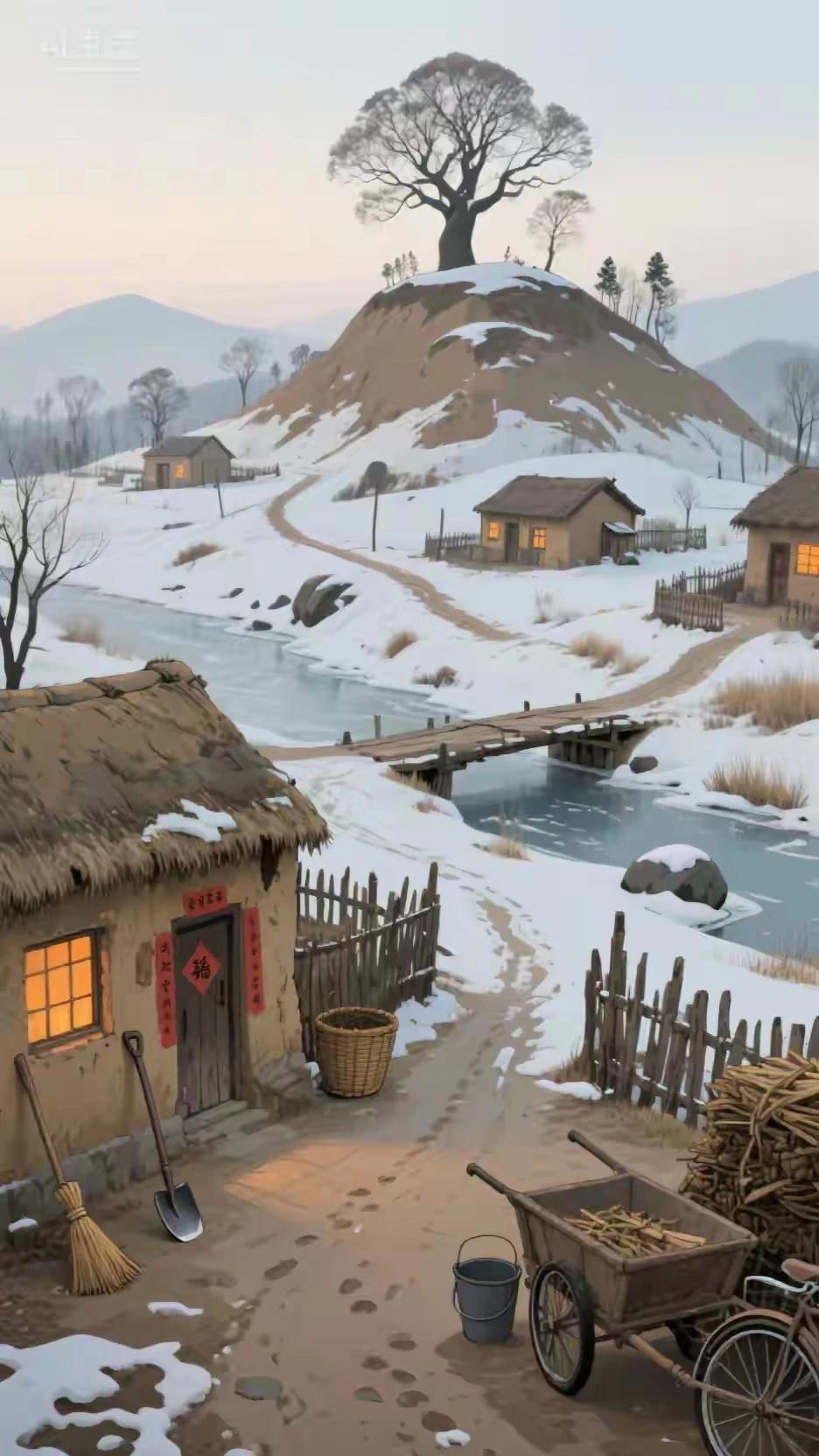 北国风光，千里冰封
东北雪村，风光无限