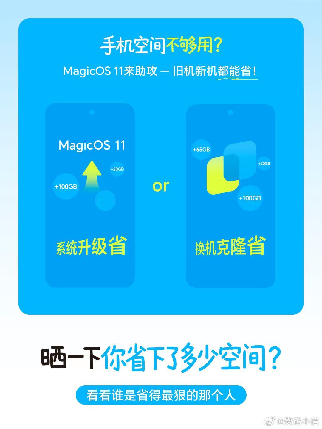 MagicOS11第二批log版已经推送啦！报名内测的小伙伴快去检查更新，收到版