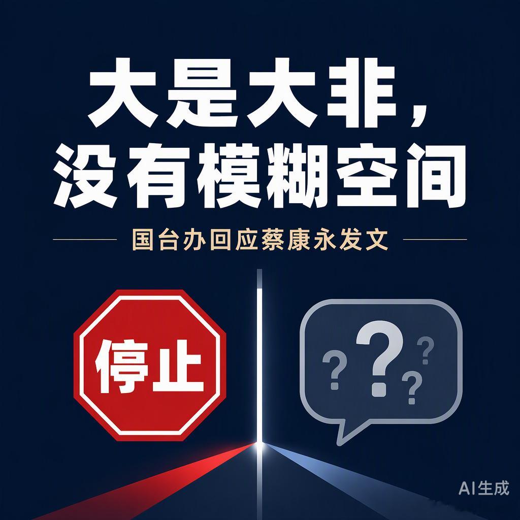 在大是大非面前，模糊空间确实不存在。国台办这次回应很直接，直指某些台湾艺人在关键