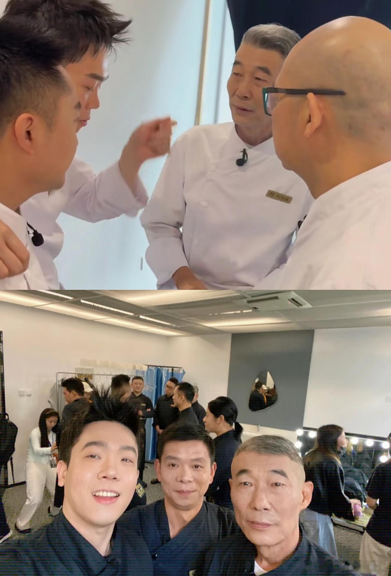 真让这群厨子爆改铁子了百厨大战台上刀勺交锋比拼硬实力，台下说说笑笑分享经验，百厨