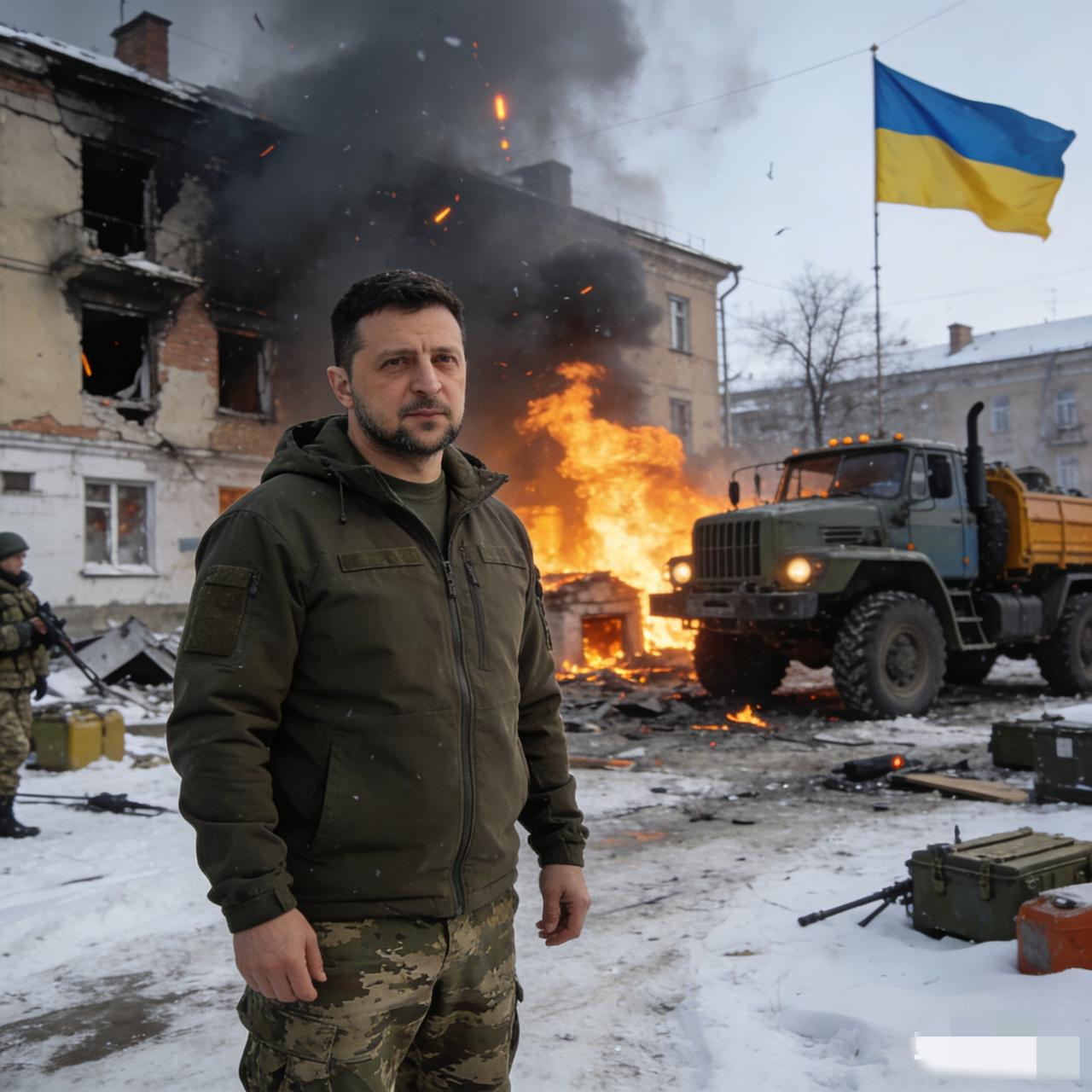 泽连斯基说只要还有一个乌克兰人就要战斗到底，可惜这并不能阻止乌克兰进入冬季。
