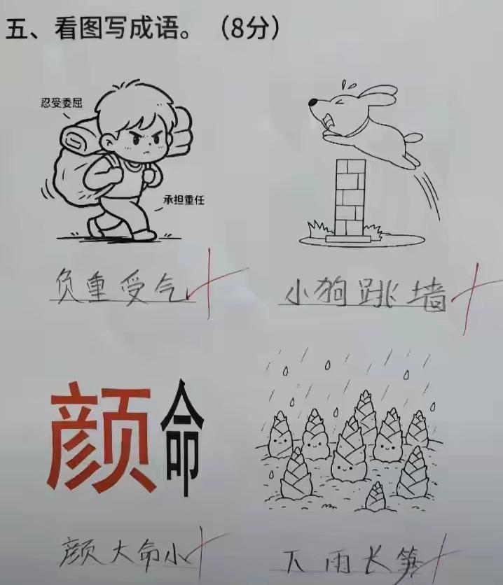 看图写成语，请问正确答案是什么？