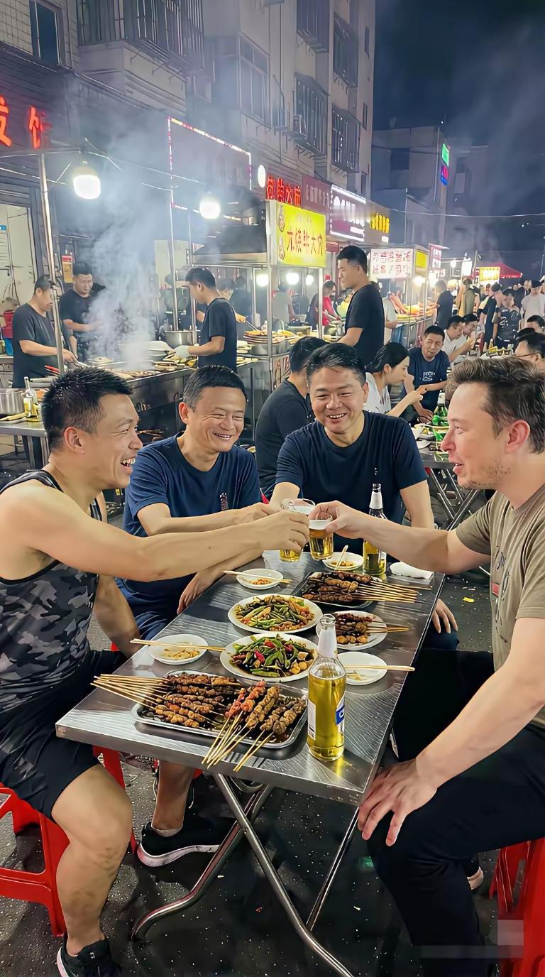 哪位能把我也P进去，我也想跟他们哥几个碰一杯[呲牙]