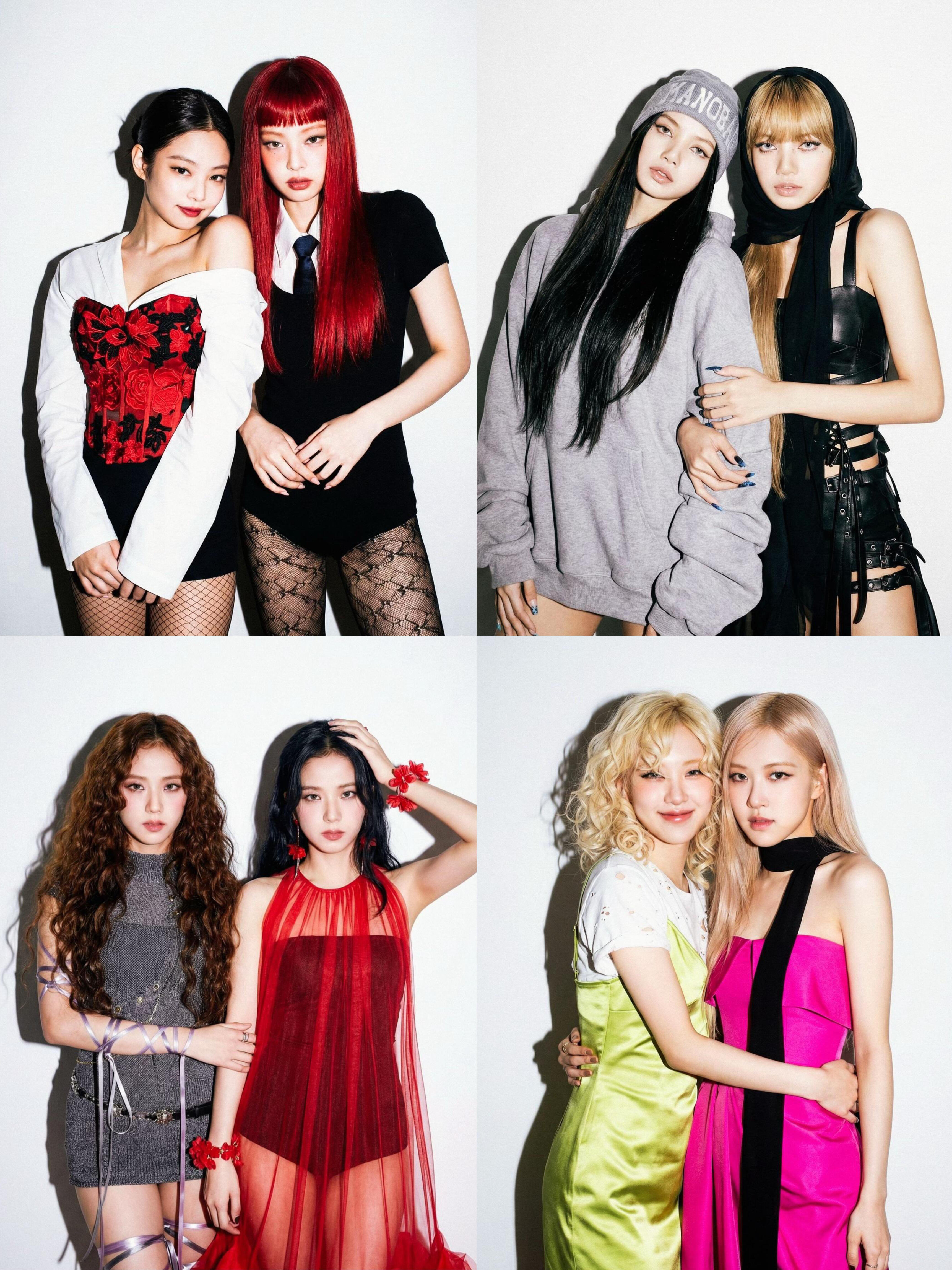 BLACKPINK成员SOLO时期对比 