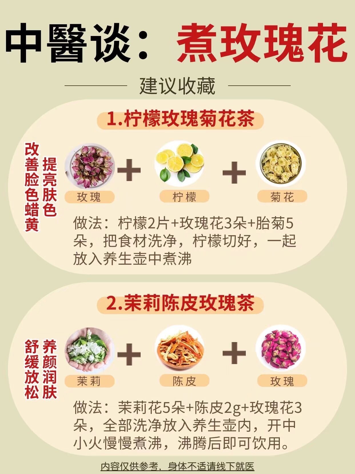 这些玫瑰花茶的组合，99%的人不知道！ ​​​