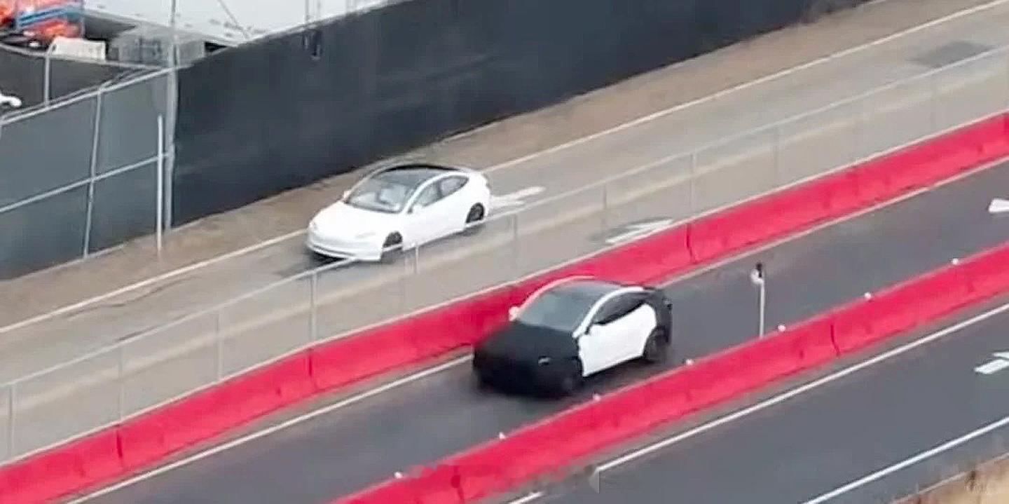 平价版Model Y？特斯拉新车型谍照曝光葱爆新车据说是Model Y的更入门版