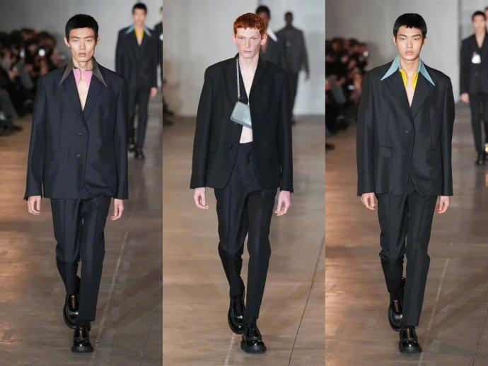 喜欢Prada男装的直线廓形，真的超级显身材！

𝗣𝗿𝗮𝗱𝗮 Mens