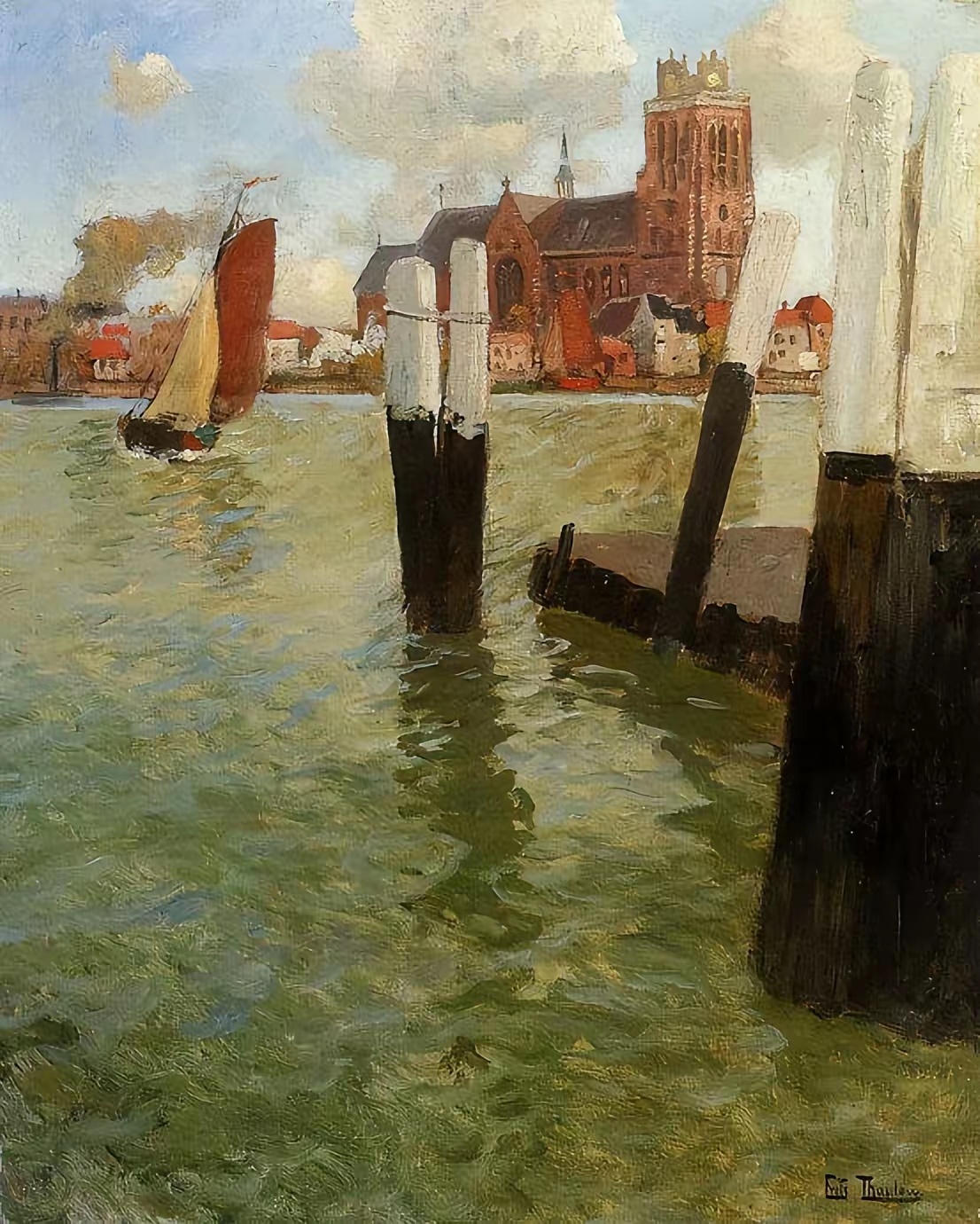 挪威画家弗里茨·索洛（Frits Thaulow）绘画作品欣赏遇见艺术遇见美好绘