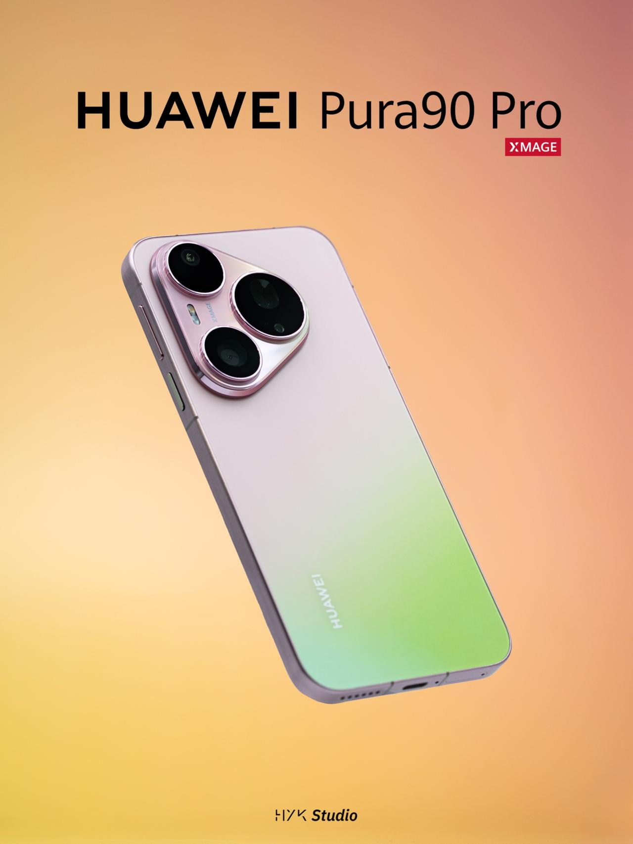 HYK图赏｜华为Pura 90 Pro

「粉红芭乐」，后盖是粉、白、绿三色渐变
