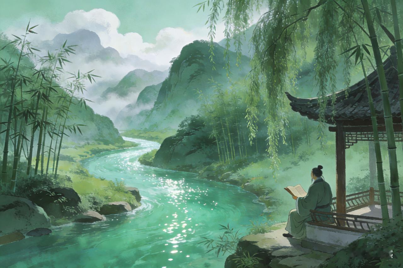 青山藏画意，谁有下联丽水韵诗情