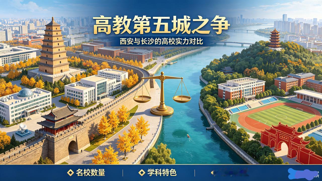 高校第五城之争：西安、长沙谁更有资格？
 
毋庸置疑北京高教实力稳居第一，上海牢