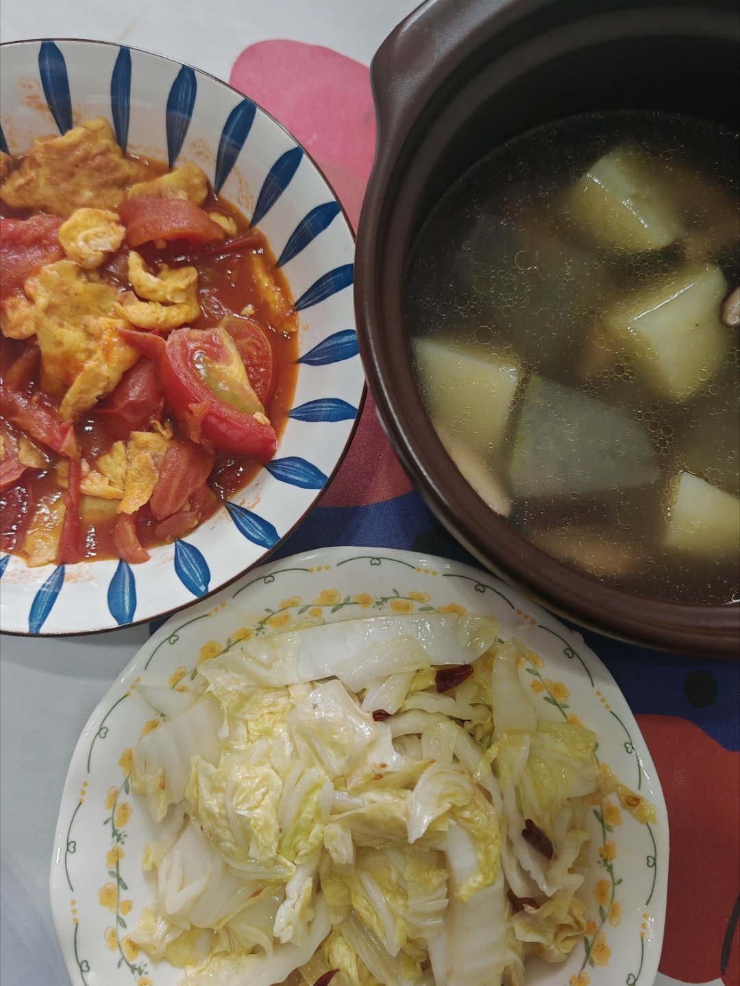 午餐 番茄炒蛋你们吃啥