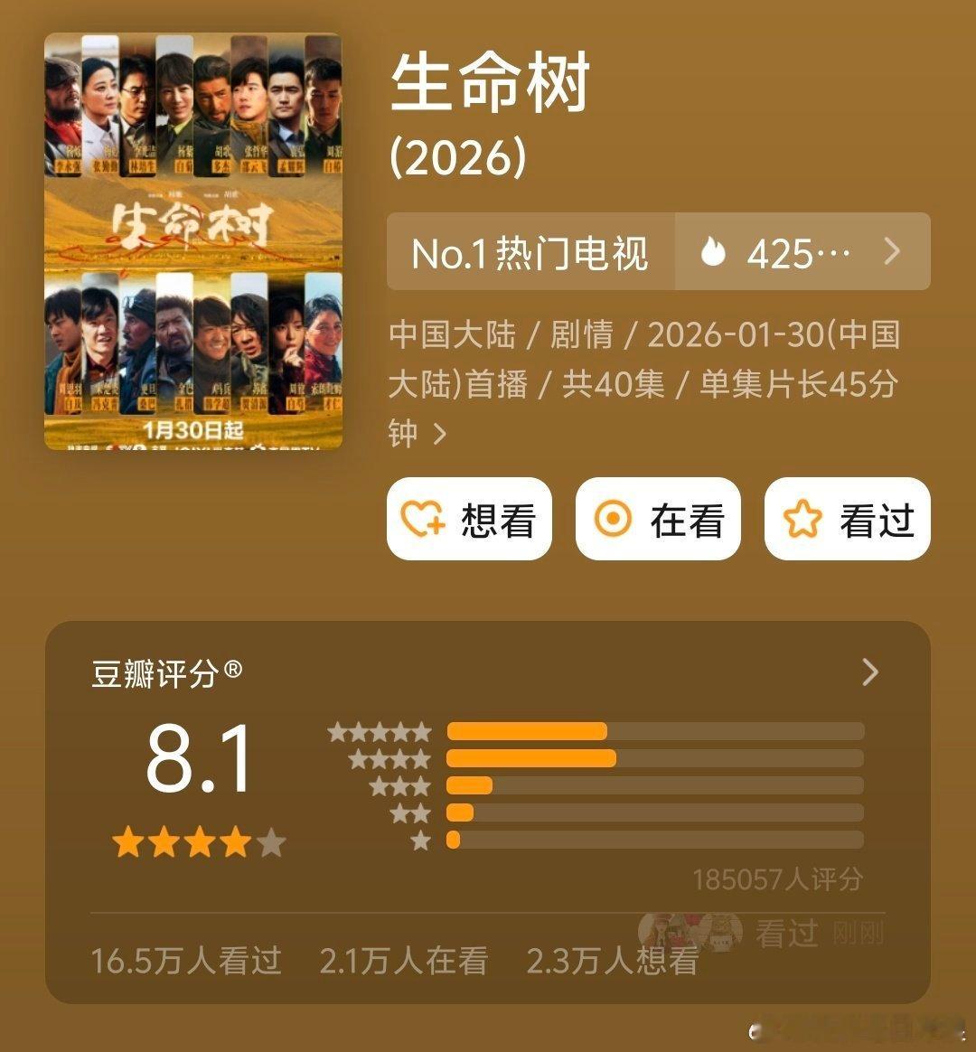 杨紫《生命树》今天开分后引发了热议，这是怎么了