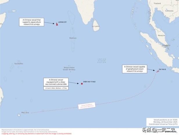 3艘海洋科考船齐聚印度洋！继“深海一号”和“蓝海”号之后，第三艘科考船“石岩六号