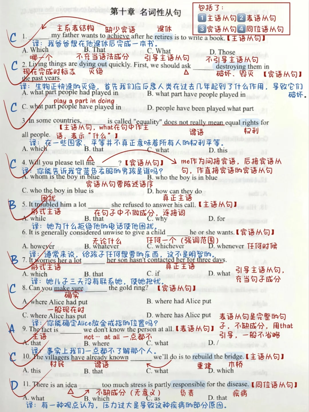 不！刷！后！悔！我终于搞明白名词性从句！
