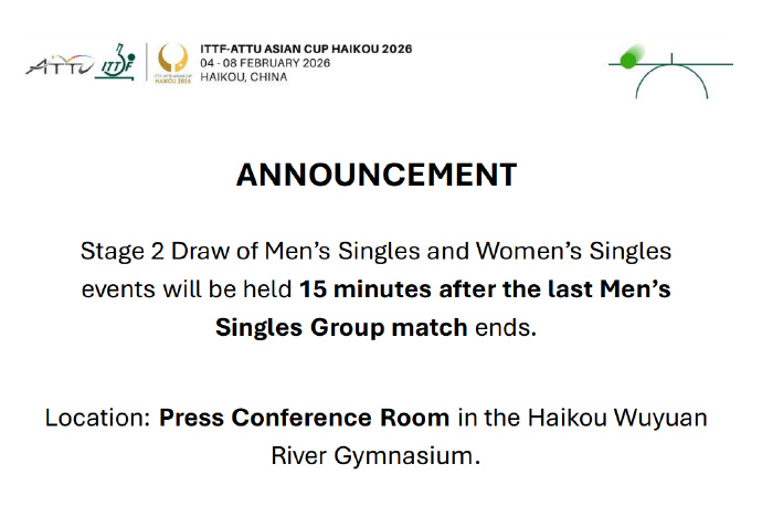 海口亚洲杯第二阶段抽签仪式 据官方消息，海口亚洲杯第二阶段抽签仪式将于2月6日最