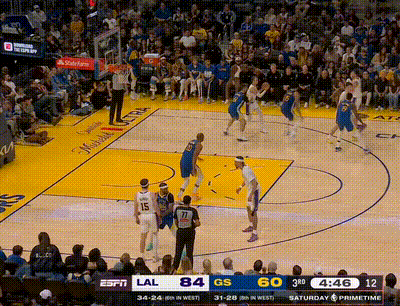 里皇不沉球三分湖人vs勇士