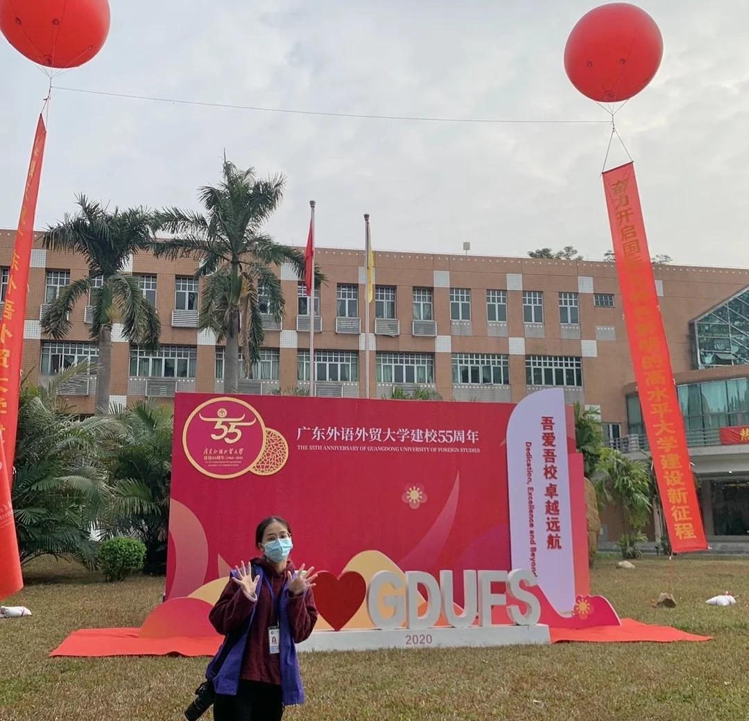 从广外55周年快进到60
找到20年当时在校出任务的工作照，明天就是广外60周年