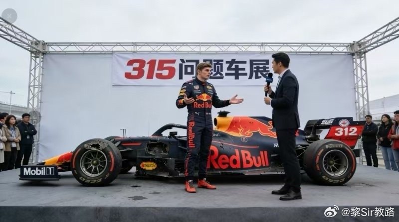 哈哈哈，昨天4个世界冠军3个退赛天天都是315，维权。连维斯塔潘抱着车跑也跑不动