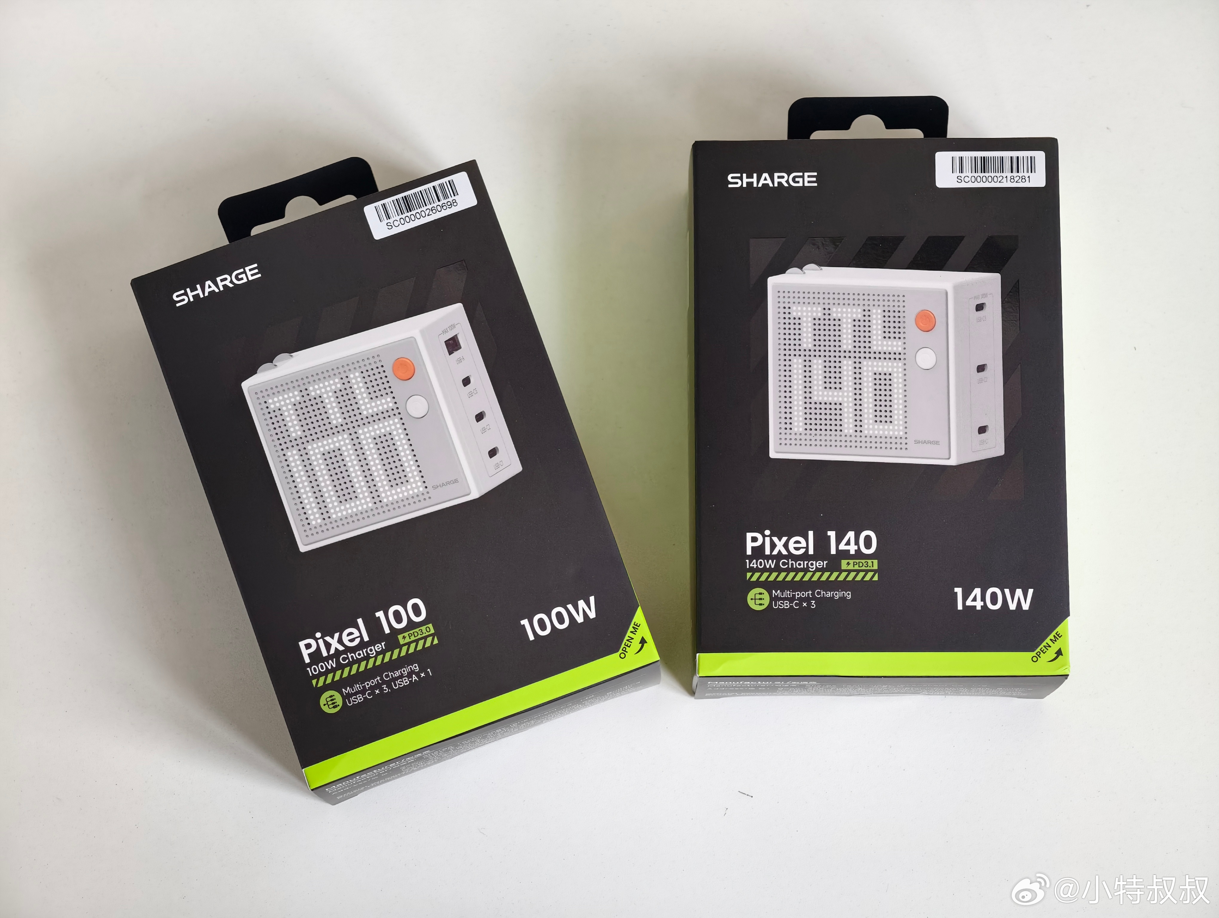 闪极又上新了！140W 点阵数显 充电头，全 C 口，安逸！[爱你] ​​​