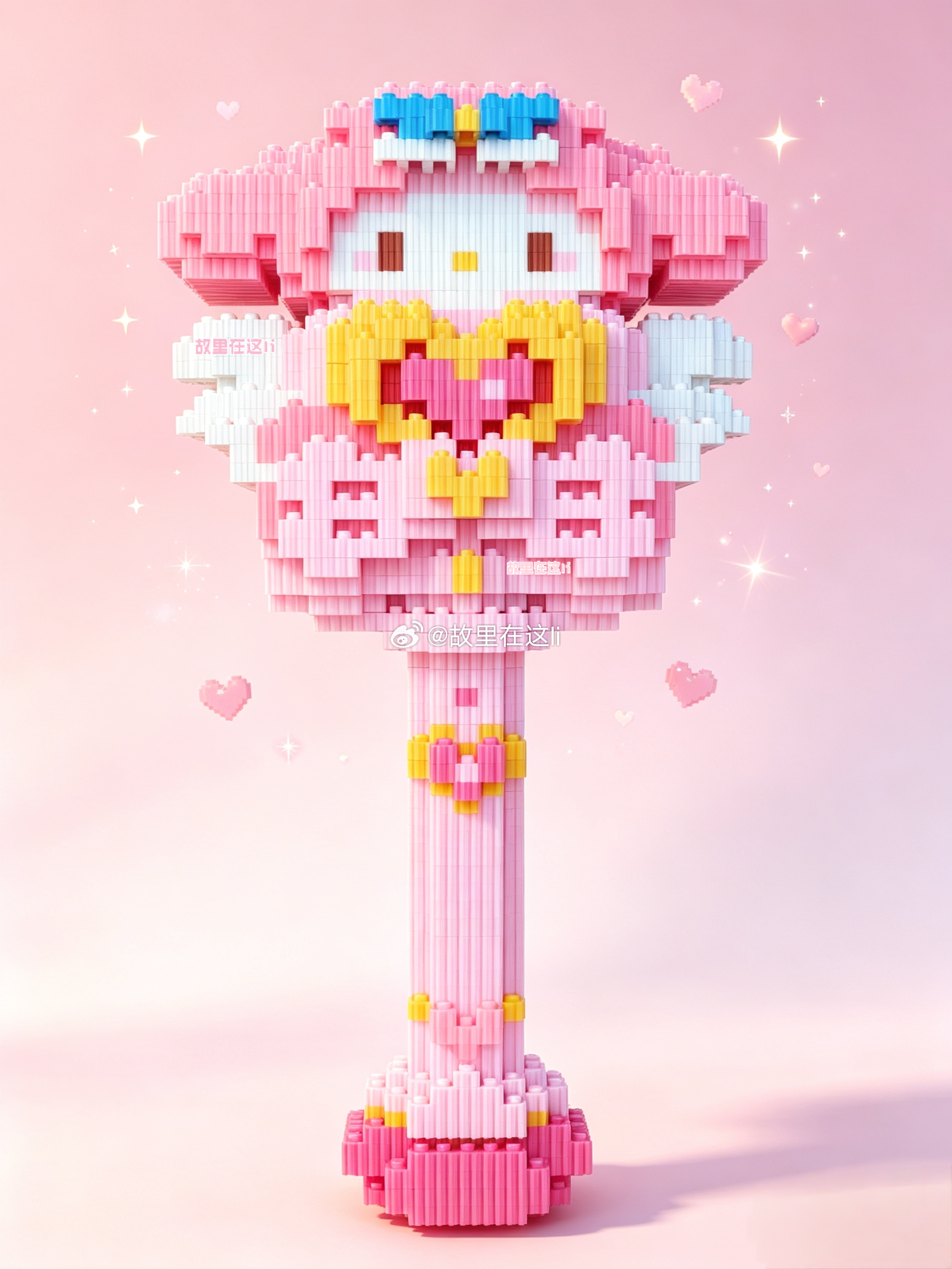 前面的HelloKitty被我弄坏了  专栏 · 拼豆（积木）日记