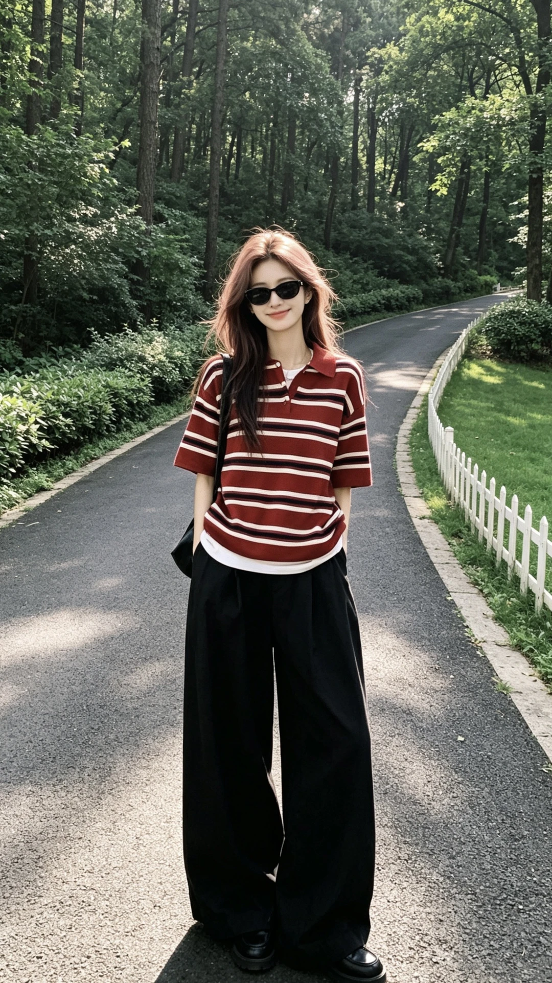 条纹polo太好穿了！