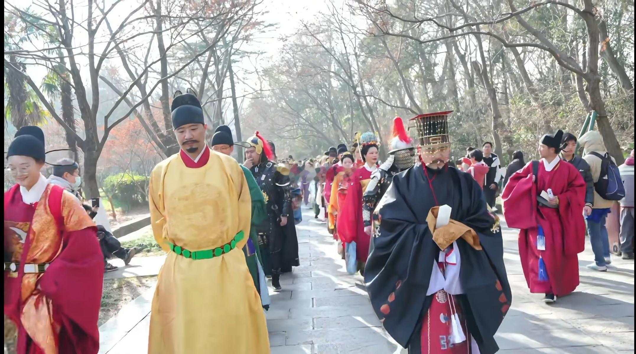 今天的明孝陵。 