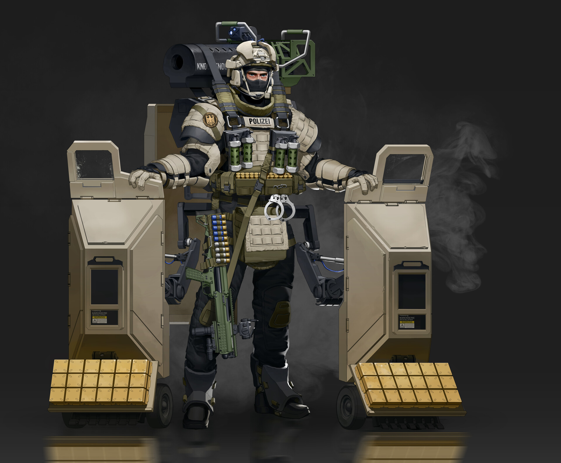 GSG-9 破门手概念设计by Jin kwang Park 