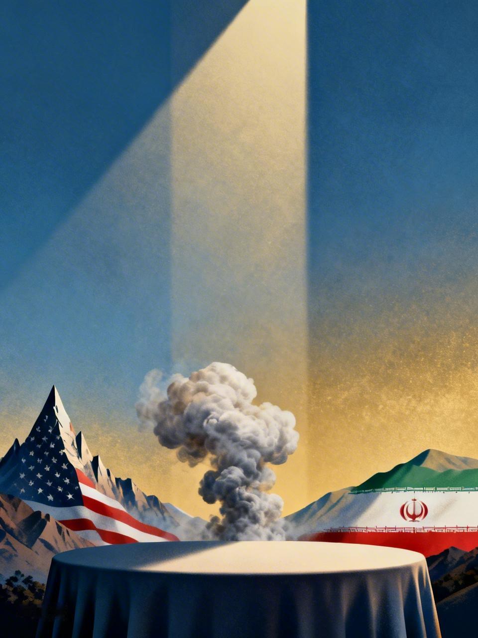 美国越谈，伊朗越疑
 
一边是谈判桌前假意磋商，一边是战场外围极限施压，美伊这场