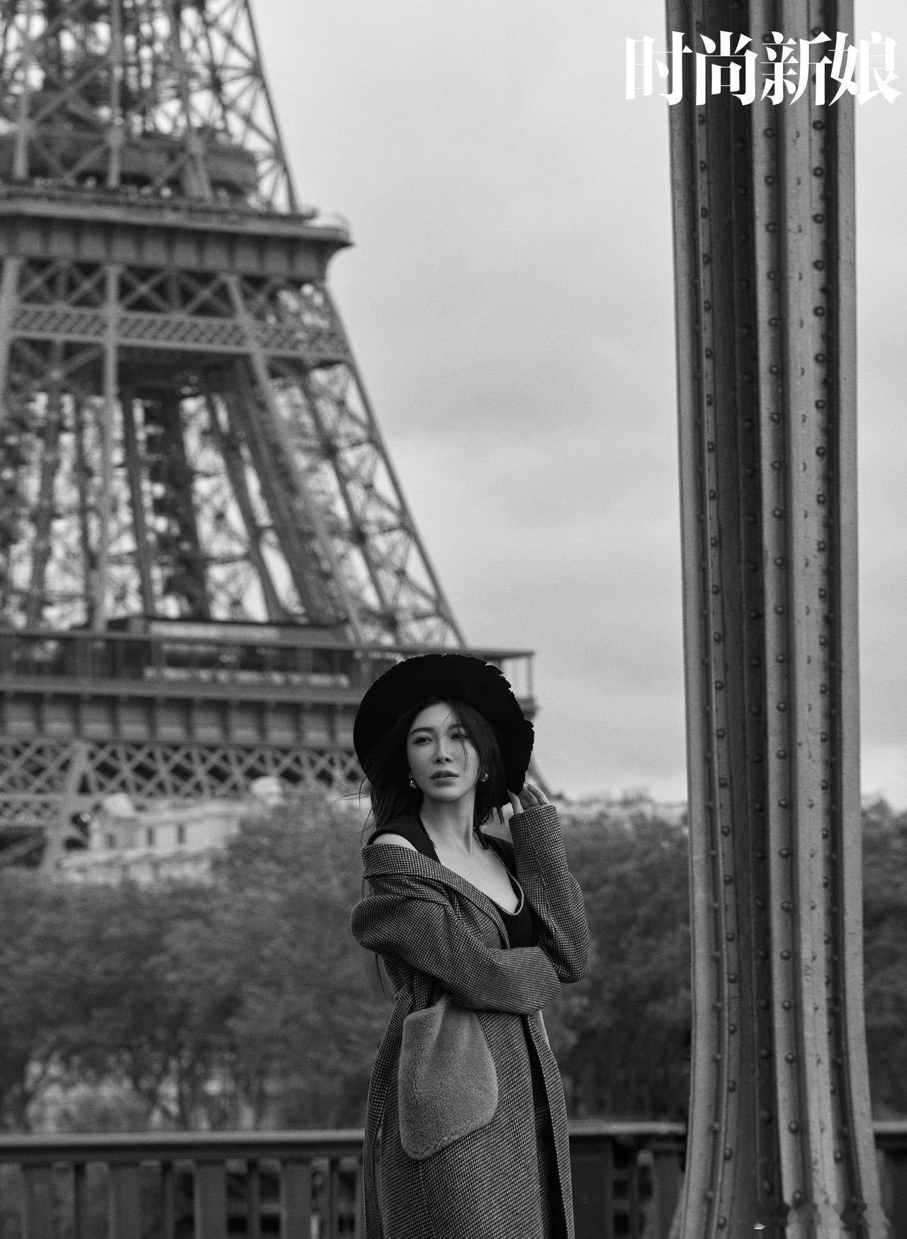 张棪琰巴黎光影序曲 巴黎的街头，张棪琰的时尚妆造吸引着众人的目光。 