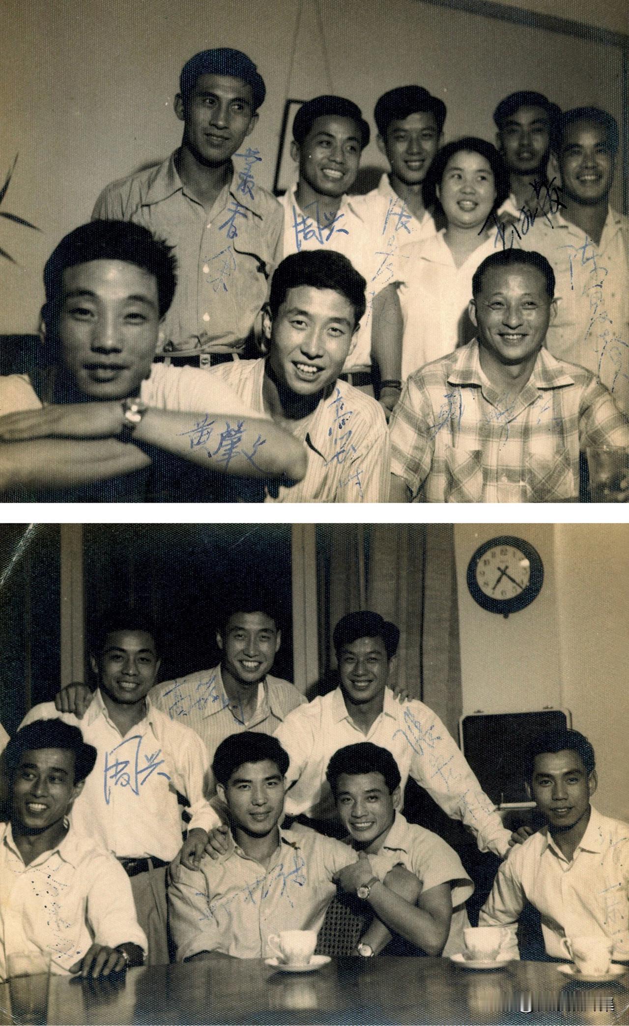 1957年，中国男足首次冲击世界杯的主力阵容，包括张宏根、黄肇文、陈复赉、高筠时