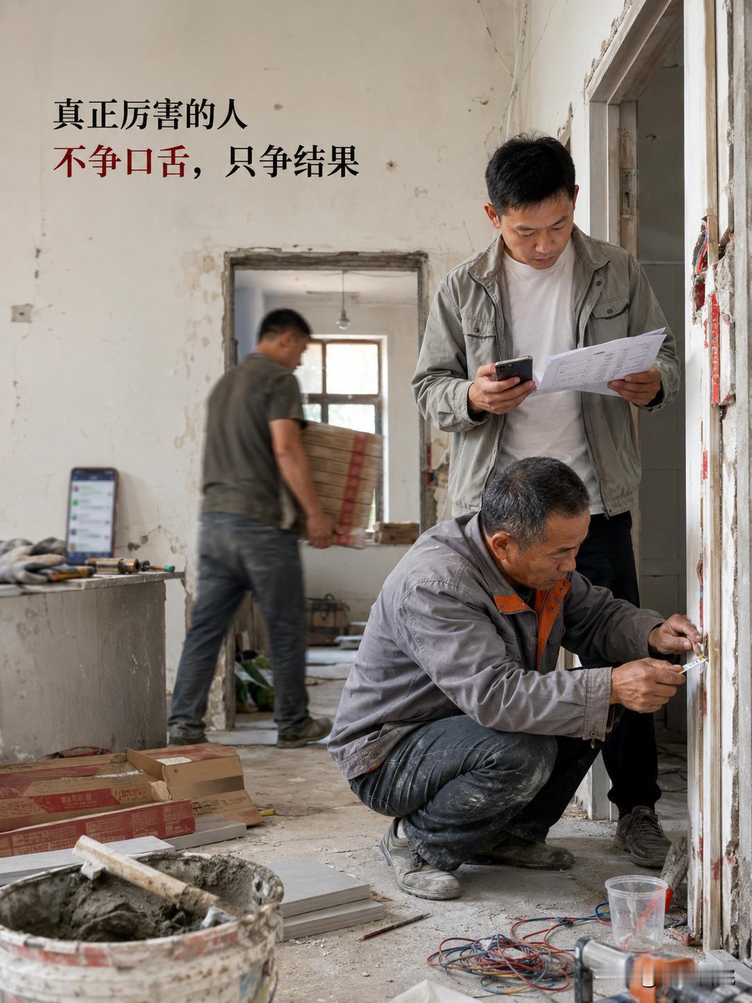 《道德经》最硬的一句话：真正厉害的人，不争口舌，只争结果

老邵干了十几年装修，