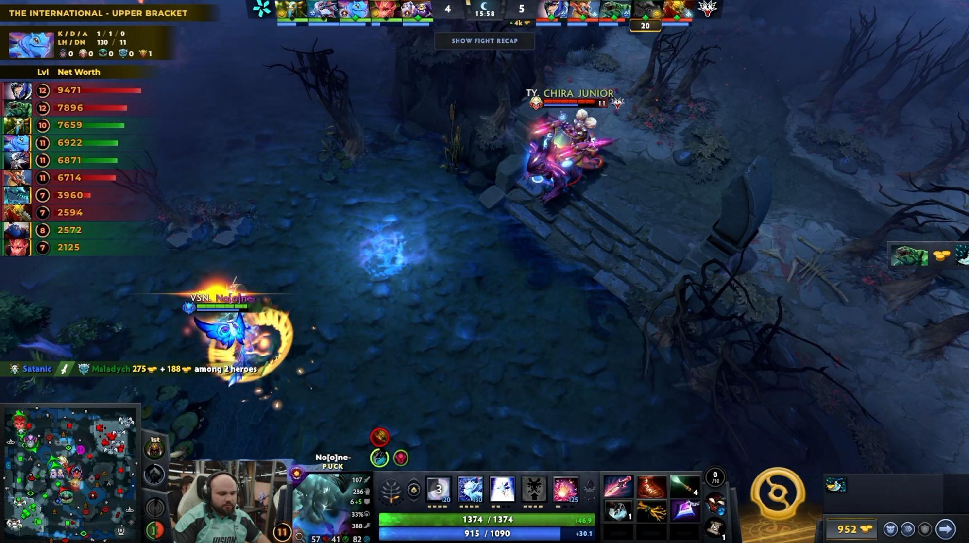 DOTA2TI15 淘汰赛胜者组决赛Vision对阵Yandex战队BO3第二局