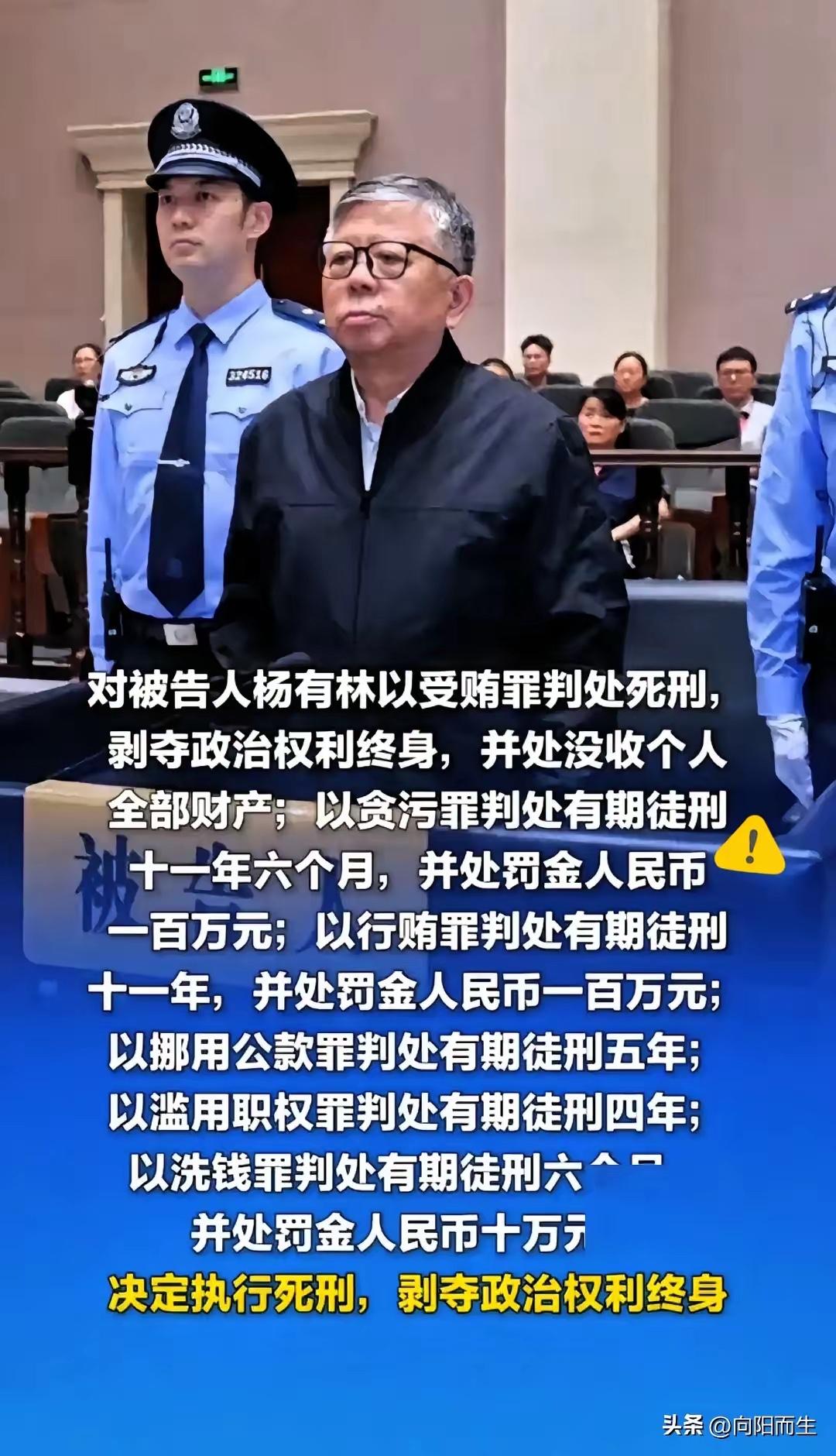 待到杨有林被执行死刑时，
他会不会很后悔？