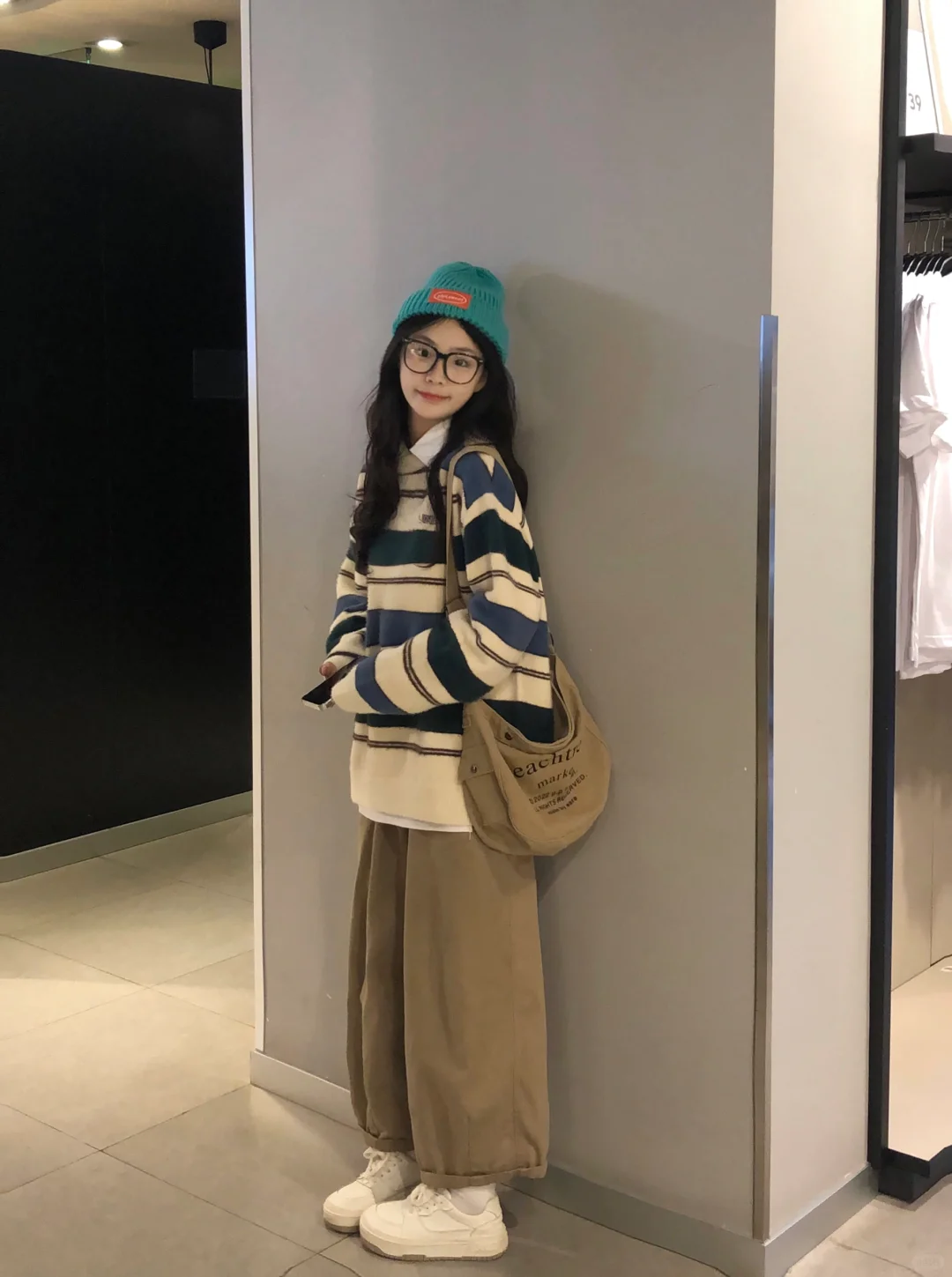 早秋的第一件条纹毛衣好好看！🔒住啦！！！