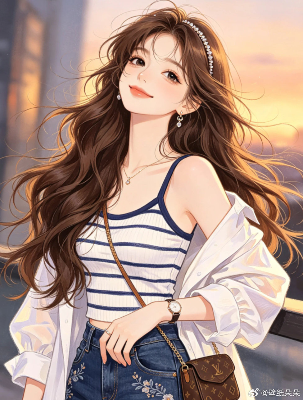 甜美心动女生闺蜜头像 
