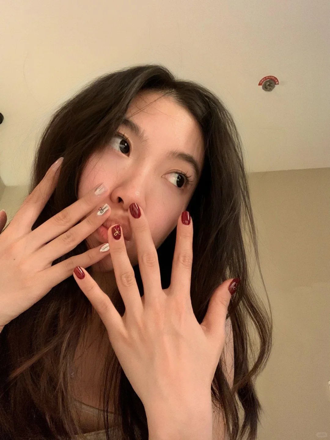 nailshare📕金银红配色新年美甲