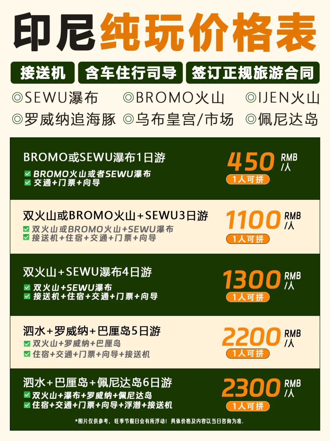 谁懂啊！印尼最新价格表便宜到怀疑人生😨