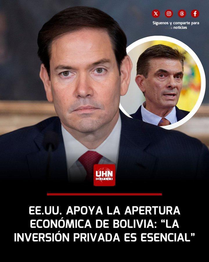 美国周三支持玻利维亚政府宣布的经济改革，强调“向私人投资开放”对于克服MAS社会