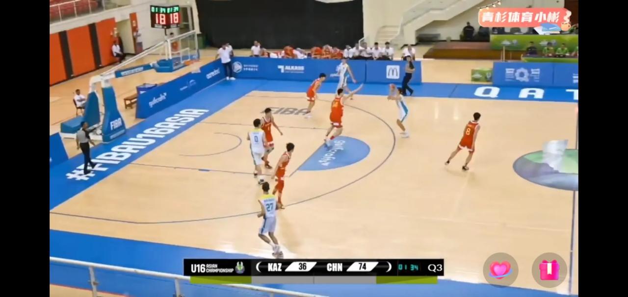U16男篮亚锦赛中国小将所向披靡，场场大胜，男篮后继有人，未来可期。
     