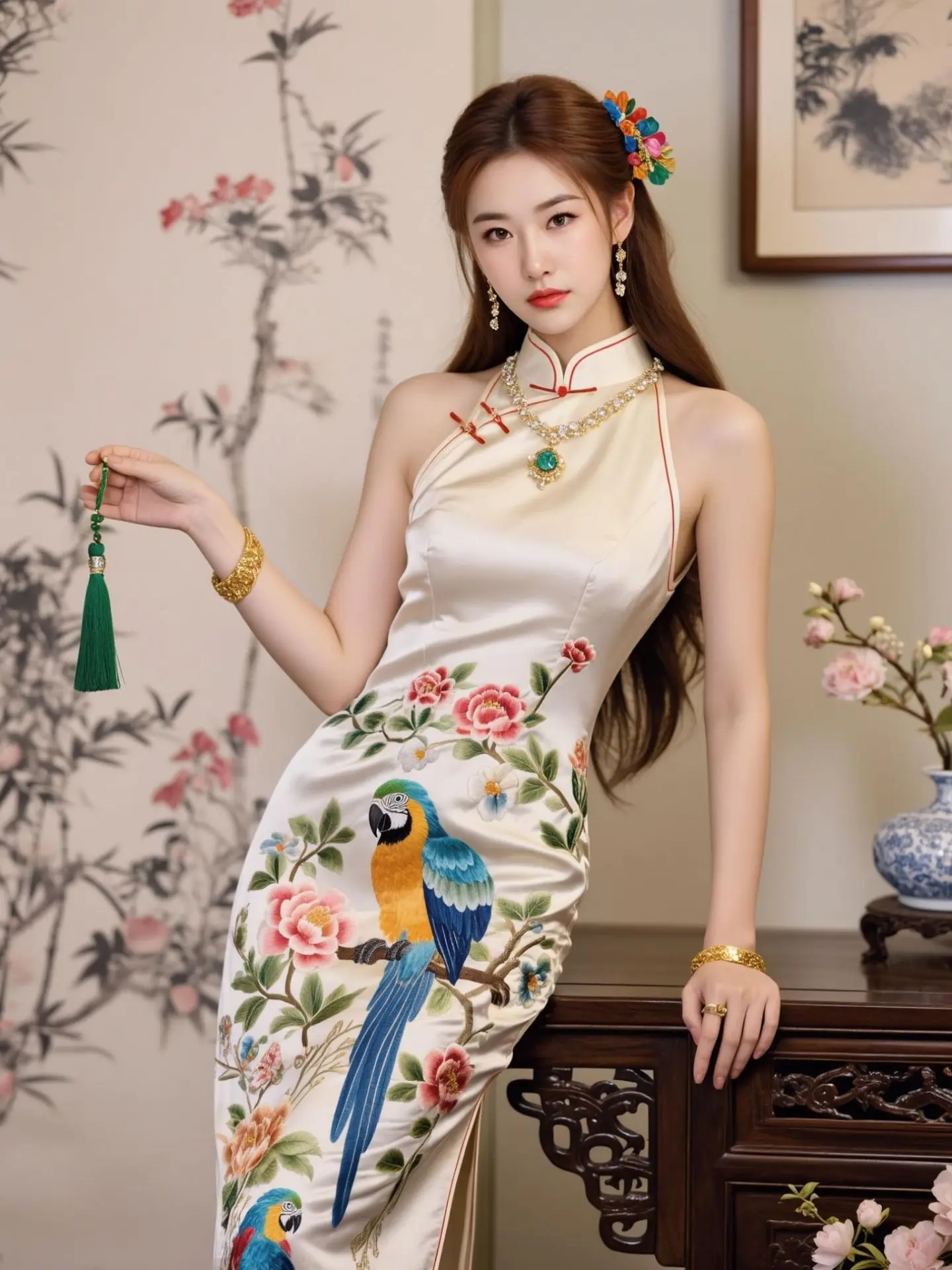 AI国风旗袍写真 随变ai随便玩