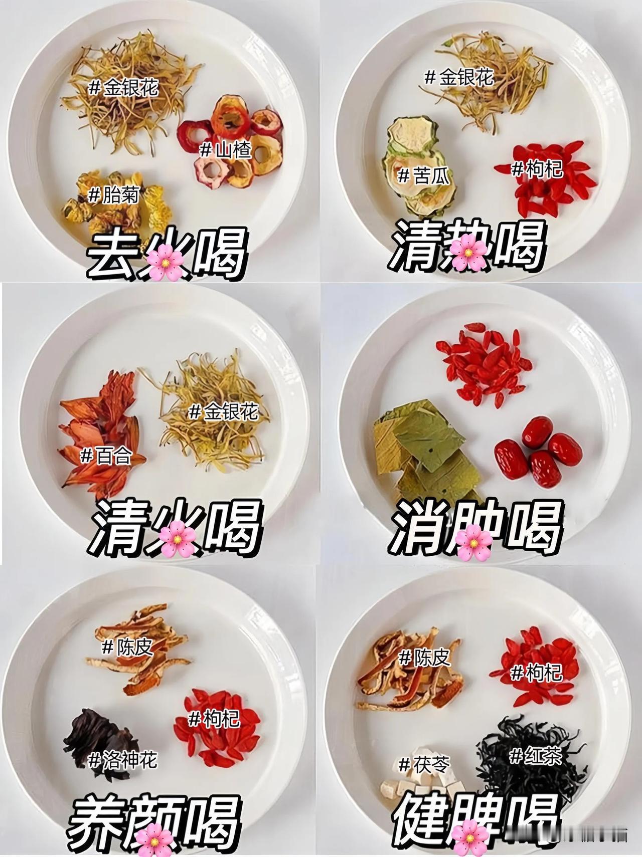 建议女孩子多喝花果茶🔥养颜又解忧‼️

给大家整理了些不同体质喝的花果茶，建议
