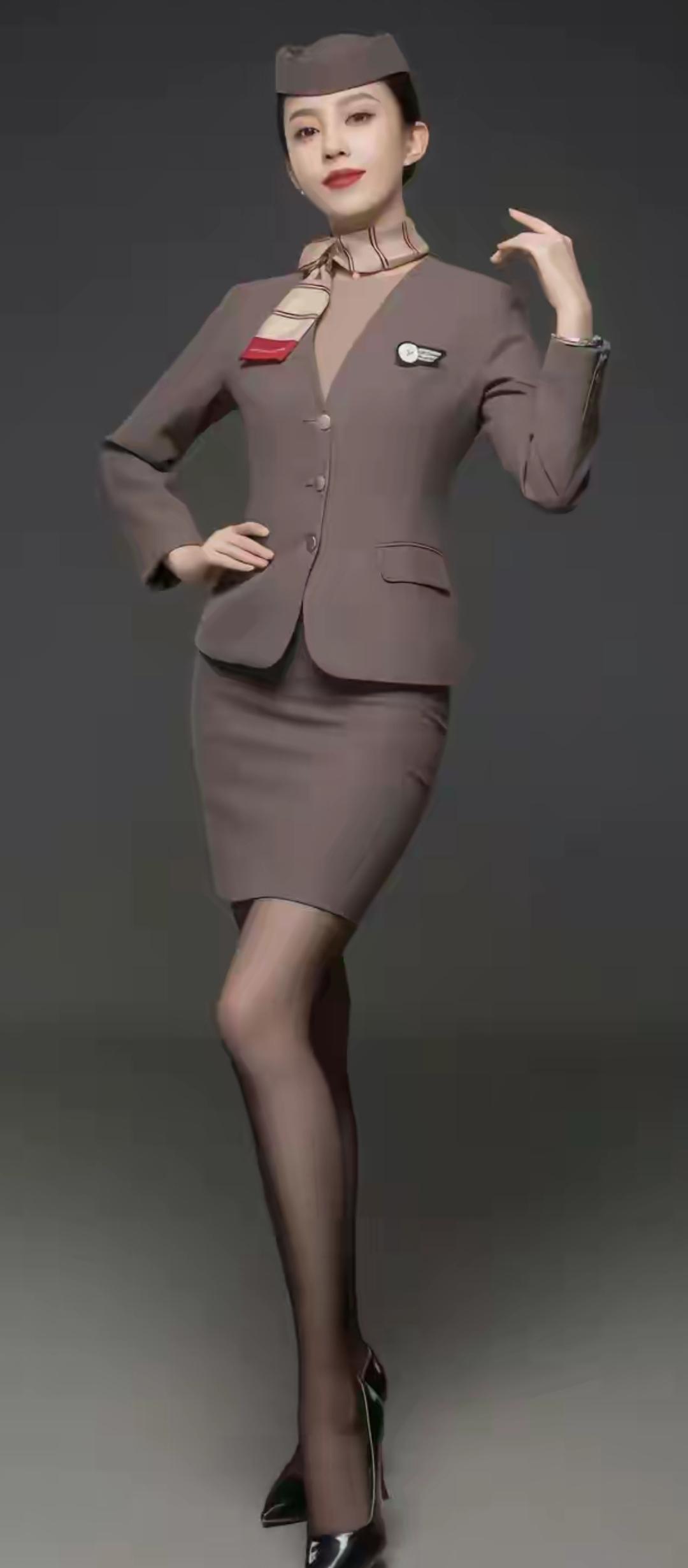 空姐风穿搭，甜美又优雅！