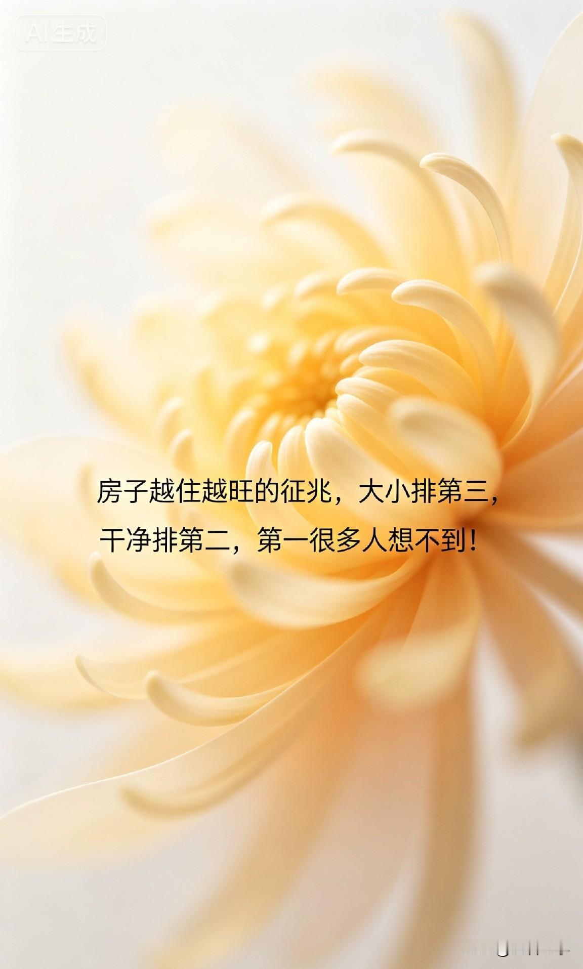 房子越住越旺的征兆，大小排第三，干净排第二，第一很多人想不到！

你一定见过这样