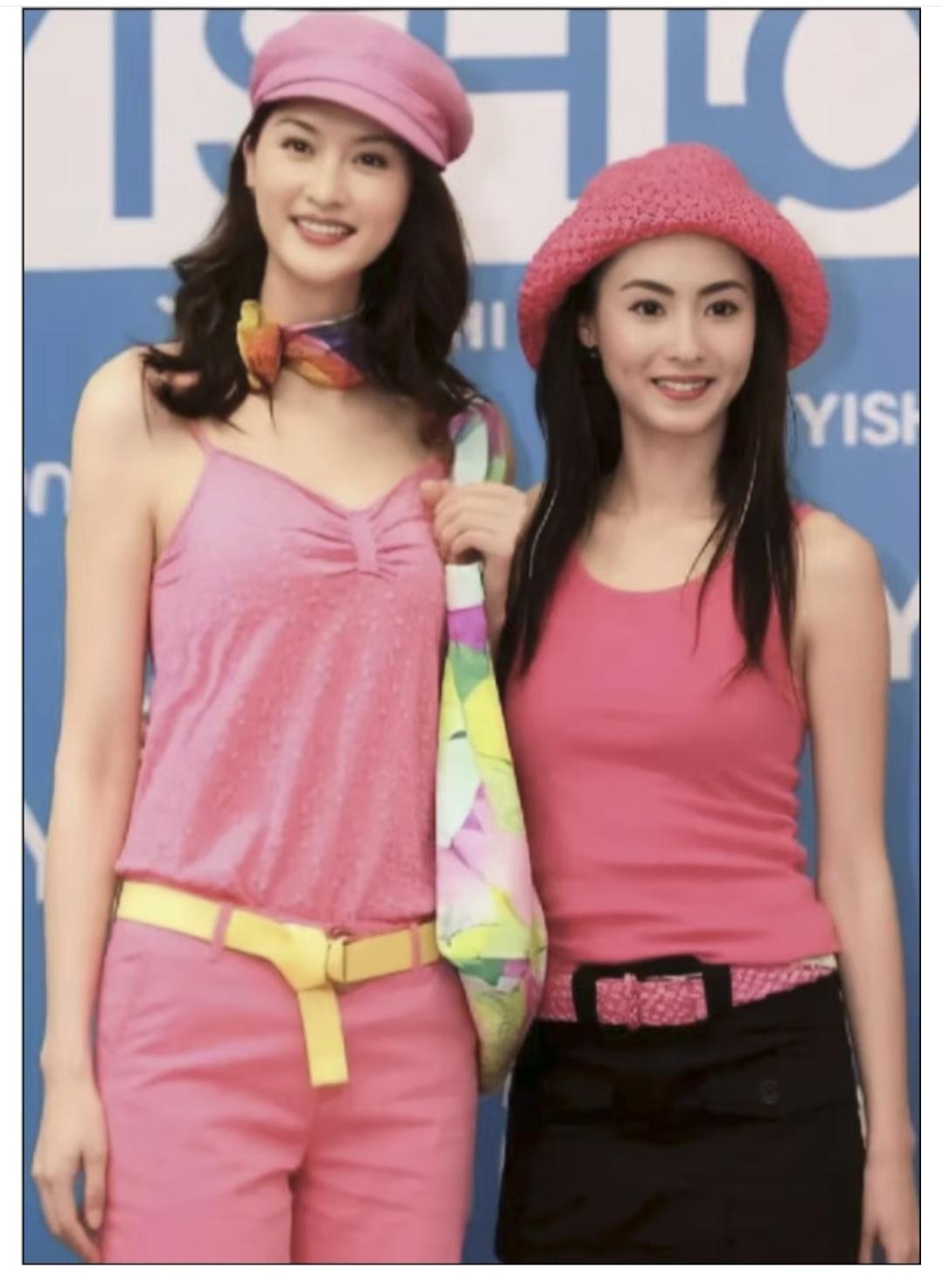 张柏芝，和谁在一起都那么吸引人眼球。