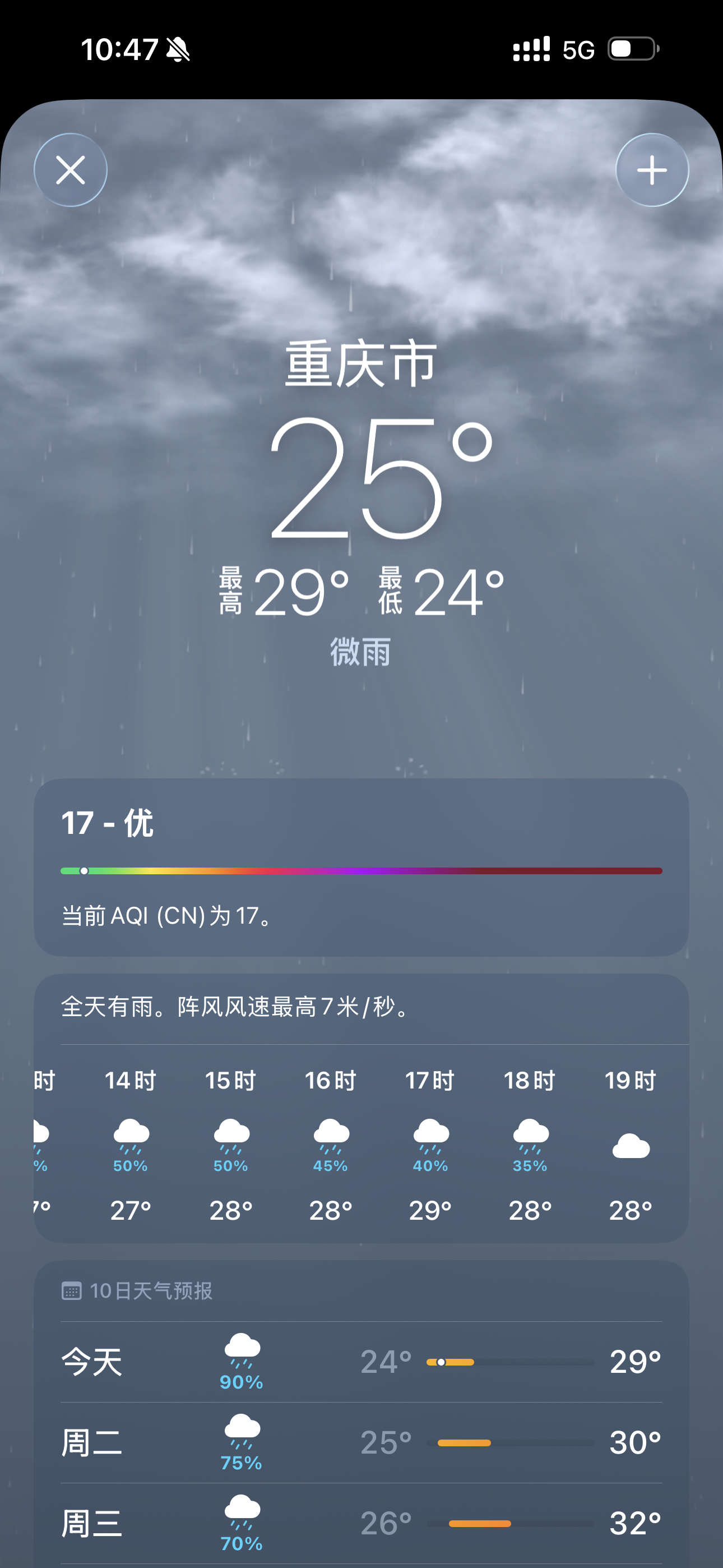 一会去雾都 没想到比北京要凉快
