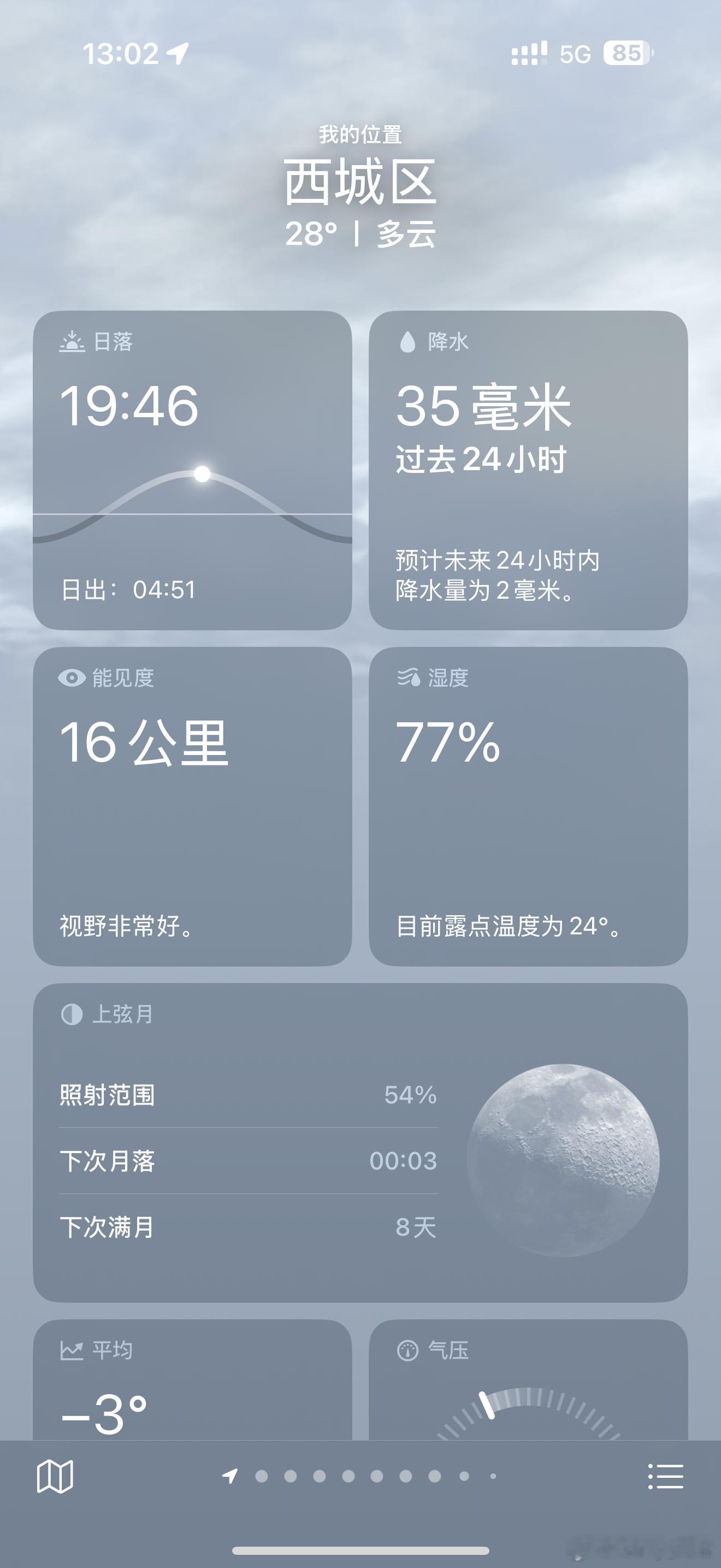 北京出门像被牛舔了一口湿度77%！！真的太难受了！！ ​​​