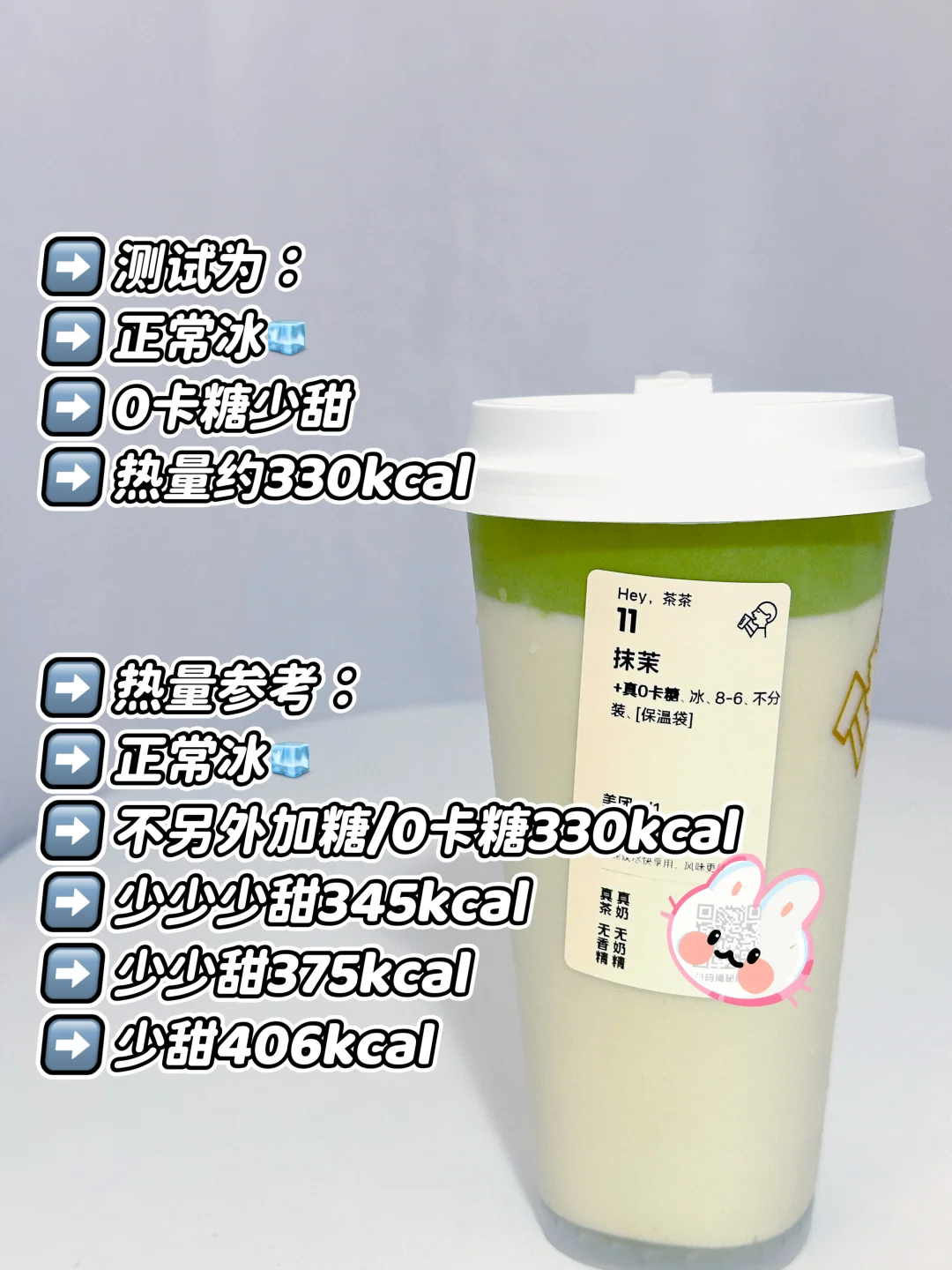 热量小高 喜茶抹茉升糖测试 | 热量参考
