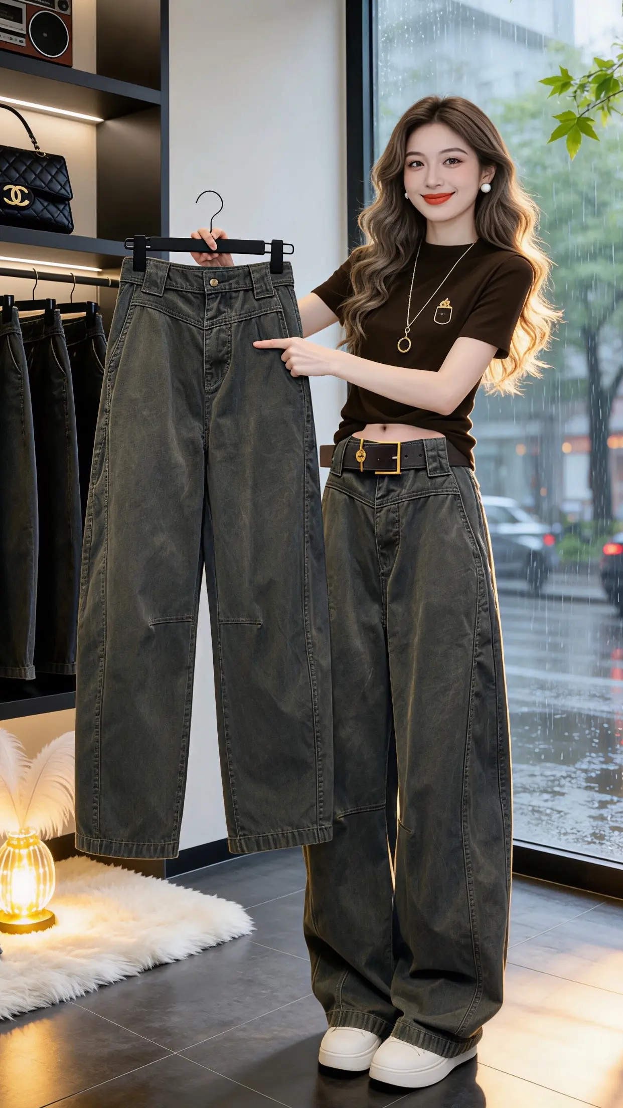 怎么将牛仔裤穿出高级感 显瘦显高显腿长裤子 梨型身材必入牛仔裤 ins...