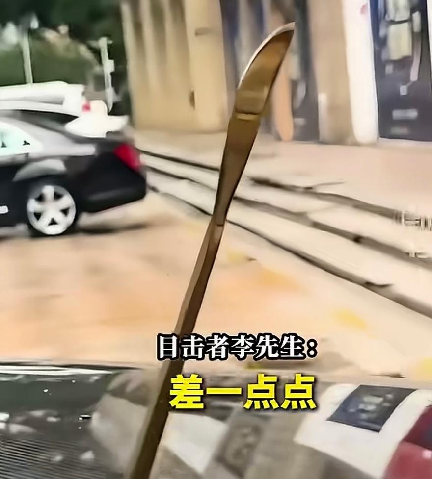 这跟谋杀有什么区别？

广州潭村地铁站附近的一处高层住宅楼下，人流密集，两把刀直
